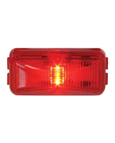 GG76412 - SMALL RECTANGULAR FLEET RED 1-LED MARKER LIGHT, RED LENS GG76412 - SMALL RECTANGULAR FLEET RED 1-LED MARKER LIGHT, RED LENS