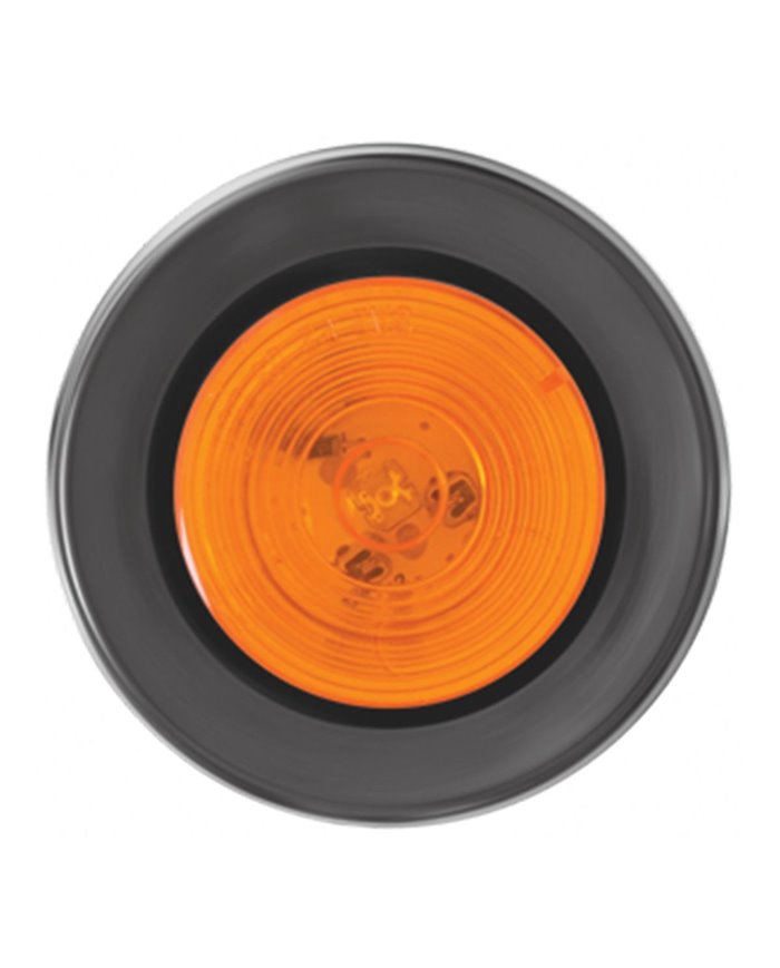 GG76435 - 2" AMBER 1 LED MARKER LIGHT W/ GROMMET & PIGTAIL