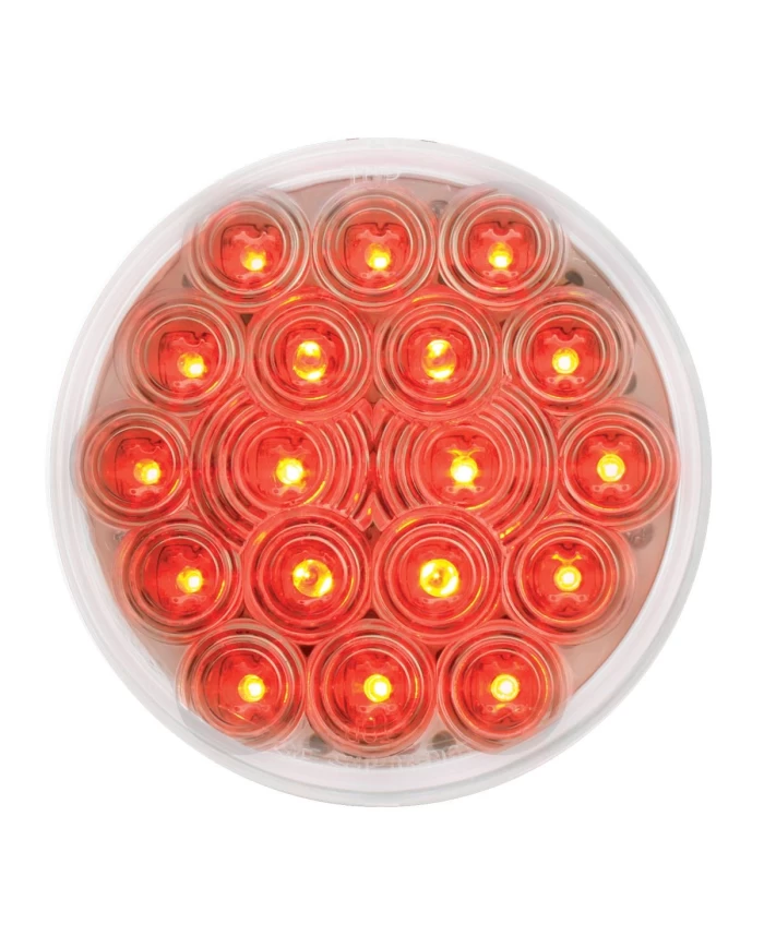 GG76453 - 4" FLEET RED/CLEAR 18 LED SEALED LIGHT GG76453 - 4" FLEET RED/CLEAR 18 LED SEALED LIGHT