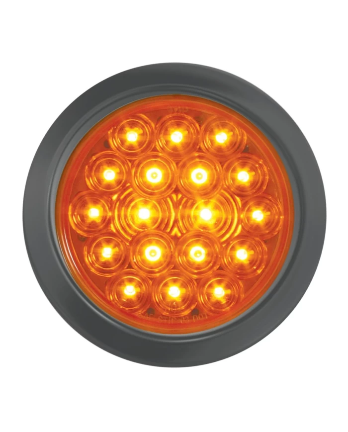 GG76455 - 4" FLEET AMBER/AMBER 18 LED LIGHT W/ GROMMET & PIGTAIL GG76455 - 4" FLEET AMBER/AMBER 18 LED LIGHT W/ GROMMET & PIGTAIL