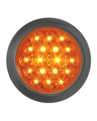 GG76455 - 4" FLEET AMBER/AMBER 18 LED LIGHT W/ GROMMET & PIGTAIL GG76455 - 4" FLEET AMBER/AMBER 18 LED LIGHT W/ GROMMET & PIGTAIL