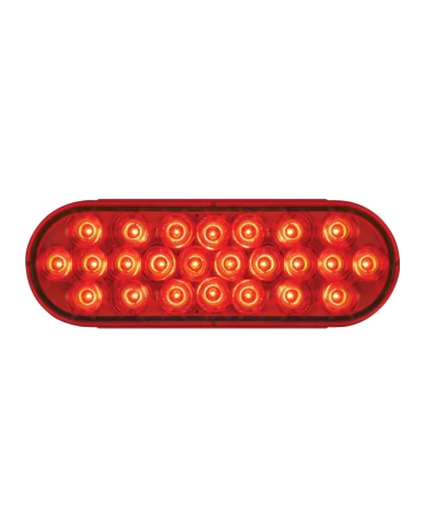 GG76474 - 1 OVAL PEARL RED LED STROBE LIGHT, RED LENS, 9~36V GG76474 - 1 OVAL PEARL RED LED STROBE LIGHT, RED LENS, 9~36V