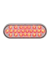 GG76475 - 1 OVAL PEARL RED LED STROBE LIGHT, CLEAR LENS, 9~36V GG76475 - 1 OVAL PEARL RED LED STROBE LIGHT, CLEAR LENS, 9~36V