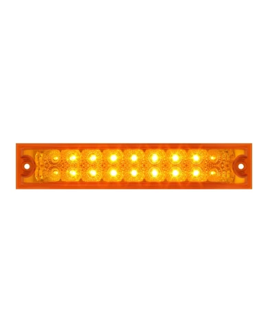 GG76480 - 10"L SPYDER AMBER 18-LED LIGHT BAR, AMBER LENS DOUBLE ROW GG76480 - 10"L SPYDER AMBER 18-LED LIGHT BAR, AMBER LENS DOUBLE ROW
