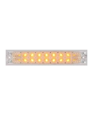 GG76481 - 10"L SPYDER AMBER 18-LED LIGHT BAR, CLEAR LENS DOUBLE ROW