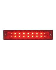 GG76482 - 10"L SPYDER RED 18-LED LIGHT BAR, RED LENS DOUBLE ROW