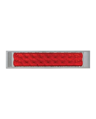 GG76487 - 10"L SPYDER RED/RED 18-LED LIGHT BAR W/CR. PL BEZEL 2 ROW GG76487 - 10"L SPYDER RED/RED 18-LED LIGHT BAR W/CR. PL BEZEL 2 ROW