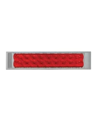 GG76487 - 10"L SPYDER RED/RED 18-LED LIGHT BAR W/CR. PL BEZEL 2 ROW