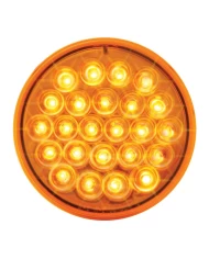 GG76505 - 4" PEARL AMBER/AMBER 24-LED 6-PULSE STROBE LIGHT, 9V-36V GG76505 - 4" PEARL AMBER/AMBER 24-LED 6-PULSE STROBE LIGHT, 9V-36V