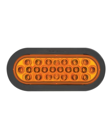 GG76520 - OVAL PEARL AMBER LED STROBE LIGHT W/GROMMET & PIGTAIL GG76520 - OVAL PEARL AMBER LED STROBE LIGHT W/GROMMET & PIGTAIL