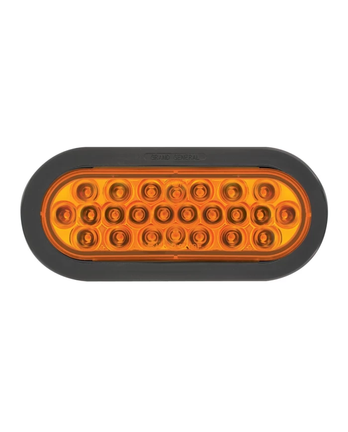 GG76520 - OVAL PEARL AMBER LED STROBE LIGHT W/GROMMET & PIGTAIL GG76520 - OVAL PEARL AMBER LED STROBE LIGHT W/GROMMET & PIGTAIL