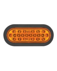 GG76520 - OVAL PEARL AMBER LED STROBE LIGHT W/GROMMET & PIGTAIL GG76520 - OVAL PEARL AMBER LED STROBE LIGHT W/GROMMET & PIGTAIL
