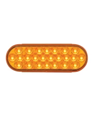 GG76525 - OVAL PEARL AMBER/AMBER 24-LED 6-PULSE STROBE LIGHT, 9V-36V GG76525 - OVAL PEARL AMBER/AMBER 24-LED 6-PULSE STROBE LIGHT, 9V-36V