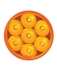 GG76540 - 2" LOW PROFILE PEARL AMBER 7-LED MARKER LIGHT, AMBER LENS