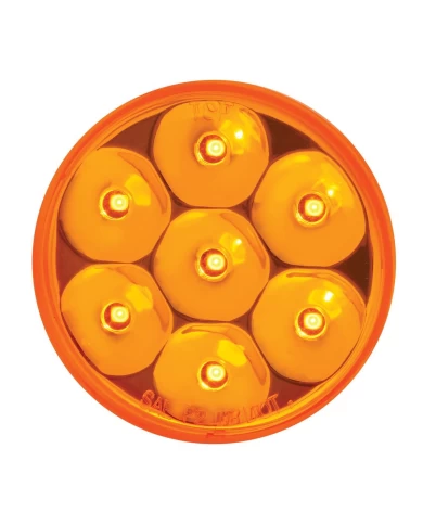 GG76545 - 2" LOW PROFILE PEARL AMBER/ AMBER 7 LED DUAL/3WIRES LIGHT GG76545 - 2" LOW PROFILE PEARL AMBER/ AMBER 7 LED DUAL/3WIRES LIGHT