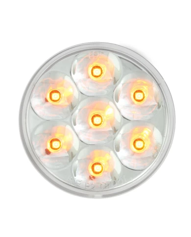 GG76546 - 2" LOW PROFILE PEARL AMBER/ CLEAR 7 LED DUAL/3WIRES LIGHT GG76546 - 2" LOW PROFILE PEARL AMBER/ CLEAR 7 LED DUAL/3WIRES LIGHT