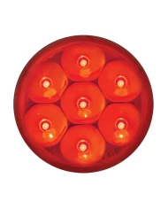 GG76547 - 2" LOW PROFILE PEARL RED/ RED 7 LED DUAL/3WIRES LIGHT