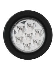 GG76551 - 2" LOW PROFILE PEARL AM/CLEAR LED LIGHT W/PIGTAIL & GROMMET