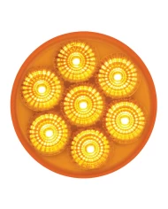 GG76620 - 2" LOW PROFILE SPYDER AMBER 7-LED MARKER LIGHT, AMBER LENS