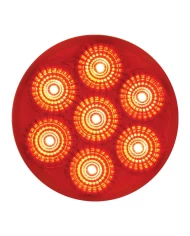 GG76622 - 2" LOW PROFILE SPYDER RED 7LED MARKER LIGHT, RED LENS