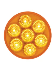 GG76625 - 2" LOW PROFILE SPYDER AMBER/ AMBER 7 LED DUAL/3WIRES LIGHT