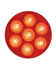 GG76627 - 2" LOW PROFILE SPYDER RED/ RED 7 LED DUAL/3WIRES LIGHT