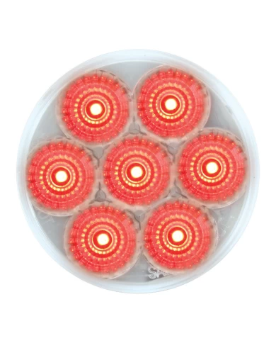GG76628 - 2" LOW PROFILE SPYDER RED/ CLEAR 7 LED DUAL/3WIRES LIGHT GG76628 - 2" LOW PROFILE SPYDER RED/ CLEAR 7 LED DUAL/3WIRES LIGHT