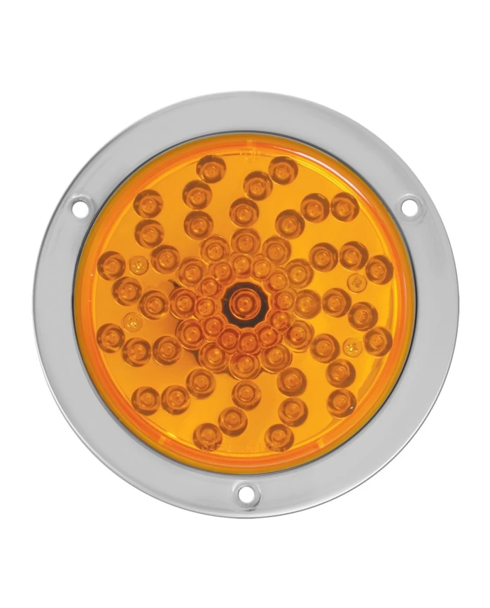 GG76710 - 4" TWISTER AMBER/AMBER 61-LED LIGHT W/S.S. RIM & PIGTAIL GG76710 - 4" TWISTER AMBER/AMBER 61-LED LIGHT W/S.S. RIM & PIGTAIL