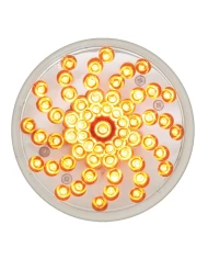 GG76721 - 4" TWISTER STYLE AMBER 61-LED LOW-PROFILE LIGHT CLEAR LENS GG76721 - 4" TWISTER STYLE AMBER 61-LED LOW-PROFILE LIGHT CLEAR LENS
