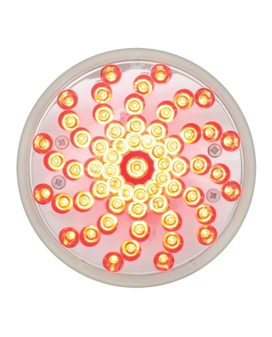 GG76723 - 4" TWISTER STYLE RED 61-LED LOW-PROFILE LIGHT, CLEAR LENS GG76723 - 4" TWISTER STYLE RED 61-LED LOW-PROFILE LIGHT, CLEAR LENS