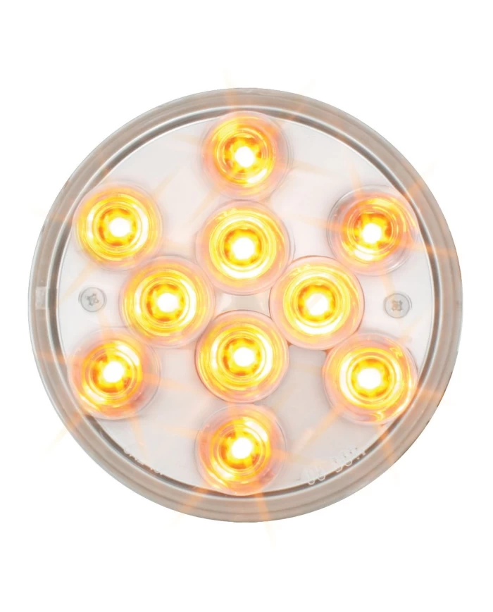 GG76841 - 4" MEGA 10 PLUS AMBER/CLEAR 10 LED LIGHT GG76841 - 4" MEGA 10 PLUS AMBER/CLEAR 10 LED LIGHT