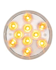 GG76841 - 4" MEGA 10 PLUS AMBER/CLEAR 10 LED LIGHT