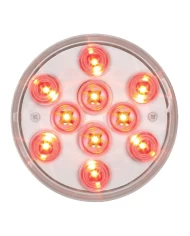 GG76843 - 4" MEGA 10 PLUS RED/CLEAR 10 LED LIGHT GG76843 - 4" MEGA 10 PLUS RED/CLEAR 10 LED LIGHT