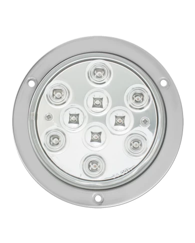 GG76853 - 4" MEGA 10 PLUS RED /CLR LED W/ S.S. FLANGE MOUNT & PIGTAIL GG76853 - 4" MEGA 10 PLUS RED /CLR LED W/ S.S. FLANGE MOUNT & PIGTAIL