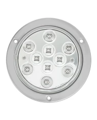 GG76853 - 4" MEGA 10 PLUS RED /CLR LED W/ S.S. FLANGE MOUNT & PIGTAIL GG76853 - 4" MEGA 10 PLUS RED /CLR LED W/ S.S. FLANGE MOUNT & PIGTAIL