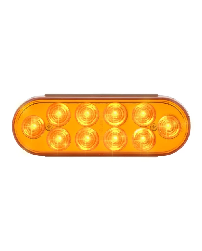 GG76860 - OVAL MEGA 10 PLUS AMBER/AMBER 10-LED LIGHT GG76860 - OVAL MEGA 10 PLUS AMBER/AMBER 10-LED LIGHT