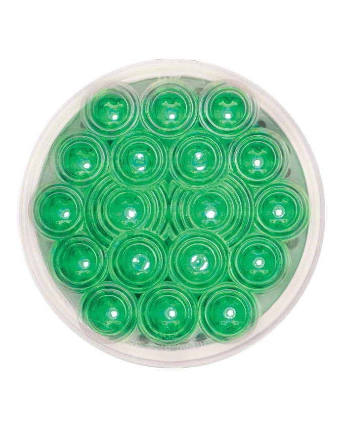 GG76899 - 4" FLEET GREEN/CLEAR 18 LED SEALED LIGHT (INTERIOR)