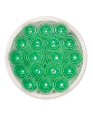GG76899 - 4" FLEET GREEN/CLEAR 18 LED SEALED LIGHT (INTERIOR)