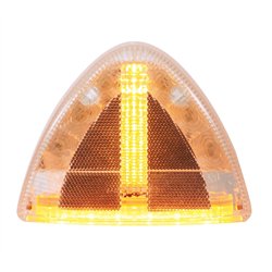 UP38397-30 LED Low Profile Turn Signal Light For 1987-2007 Peterbilt 379/378/357 - Amber LED/Clear Lens