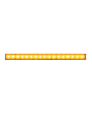 GG76980 - 20"L SPYDER AMBER 17 LED LIGHT BAR, AMBER LENS, SINGLE ROW GG76980 - 20"L SPYDER AMBER 17 LED LIGHT BAR, AMBER LENS, SINGLE ROW