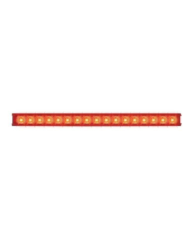GG76982 - 20"L SPYDER RED 17 LED LIGHT BAR, RED LENS, SINGLE ROW GG76982 - 20"L SPYDER RED 17 LED LIGHT BAR, RED LENS, SINGLE ROW