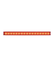GG76982 - 20"L SPYDER RED 17 LED LIGHT BAR, RED LENS, SINGLE ROW GG76982 - 20"L SPYDER RED 17 LED LIGHT BAR, RED LENS, SINGLE ROW