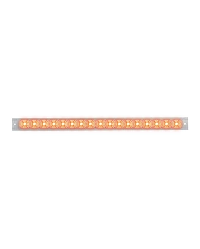 GG76983 - 20"L SPYDER RED 17 LED LIGHT BAR, CLEAR LENS, SINGLE ROW GG76983 - 20"L SPYDER RED 17 LED LIGHT BAR, CLEAR LENS, SINGLE ROW