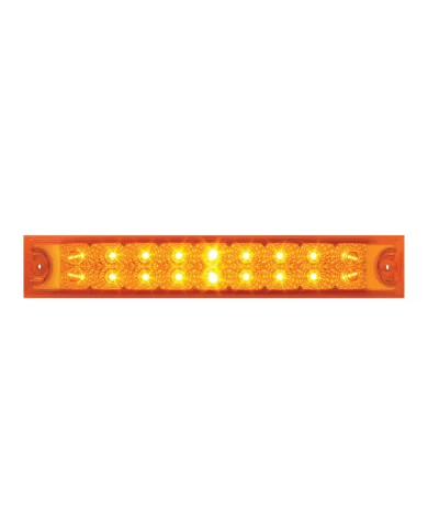 GG76985 - 12"L SPYDER AMBER 18-LED LIGHT BAR, AMBER LENS, DOUBLE ROW GG76985 - 12"L SPYDER AMBER 18-LED LIGHT BAR, AMBER LENS, DOUBLE ROW