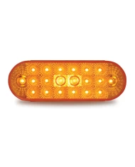 GG77050 - OVAL LOW PROFILE SPYDER AMBER/ AMBER 20-LED LIGHT W/PLUG