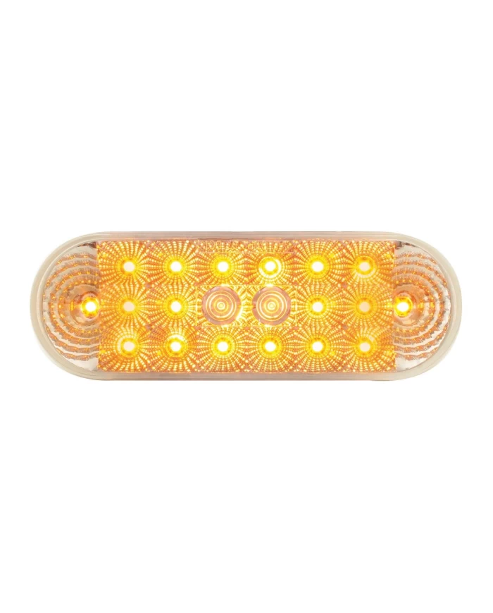 GG77051 - OVAL LOW PROFILE SPYDER AMBER/ CLEAR 20-LED LIGHT W/PLUG GG77051 - OVAL LOW PROFILE SPYDER AMBER/ CLEAR 20-LED LIGHT W/PLUG