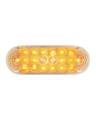 GG77051 - OVAL LOW PROFILE SPYDER AMBER/ CLEAR 20-LED LIGHT W/PLUG GG77051 - OVAL LOW PROFILE SPYDER AMBER/ CLEAR 20-LED LIGHT W/PLUG