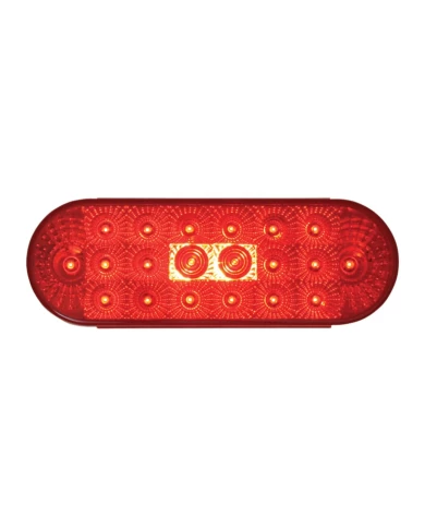 GG77053 - OVAL LOW PROFILE SPYDER RED/ RED 20-LED LIGHT W/PLUG GG77053 - OVAL LOW PROFILE SPYDER RED/ RED 20-LED LIGHT W/PLUG