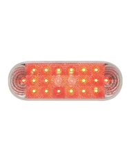 GG77054 - OVAL LOW PROFILE SPYDER RED/ CLEAR 20-LED LIGHT W/PLUG GG77054 - OVAL LOW PROFILE SPYDER RED/ CLEAR 20-LED LIGHT W/PLUG