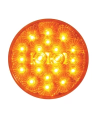 GG77090 - 4" LOW PROFILE SPYDER AMBER 20-LED LIGHT, AMBER LENS